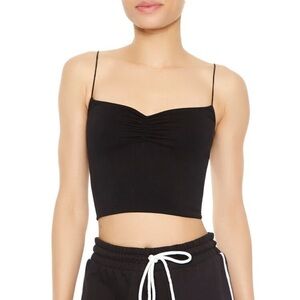 Forever21 Seamless Ruched Sweetheart Cami Top